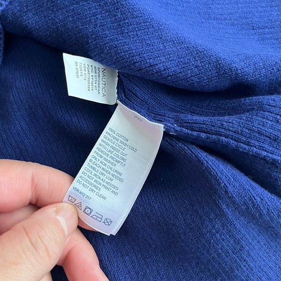 NWOT - Nautica Women’s Crew Neck Cotton Sweater - Size XL - Picture 6 of 6